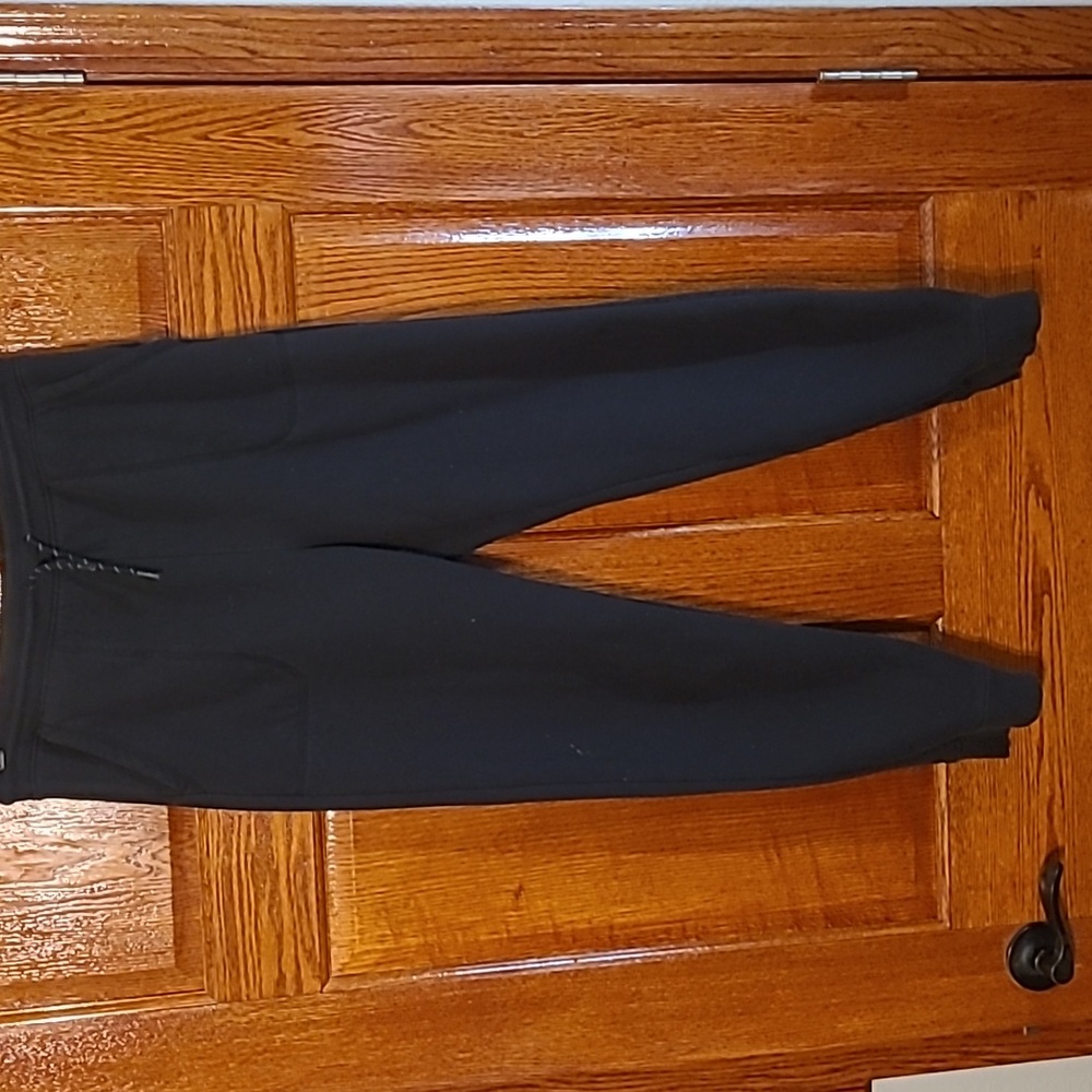 Boys Athletic Works Fleece Lined Black Sweatpants Size 14-16